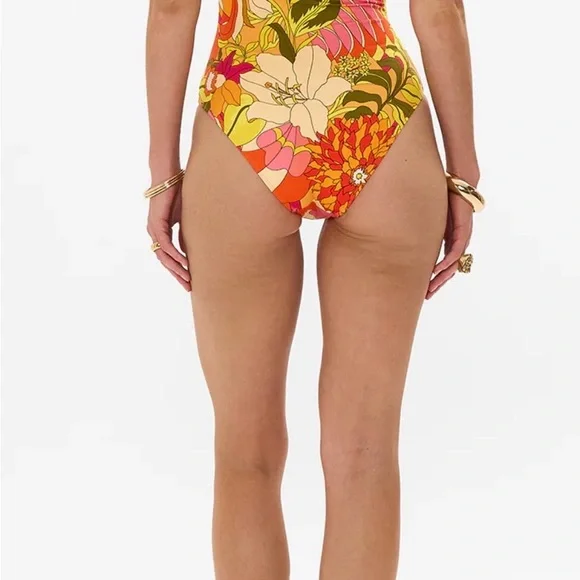 Camilla Multicolor Floral One Piece Swimsuit Size Medium - Picture 5 of 16